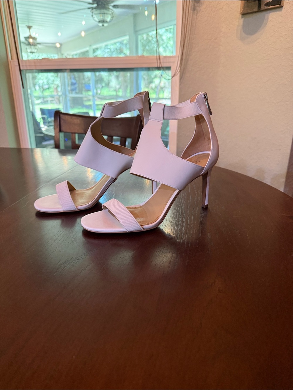 Michael Kors Women's white High Heel Sandals - Elegant Strappy Dress Heels